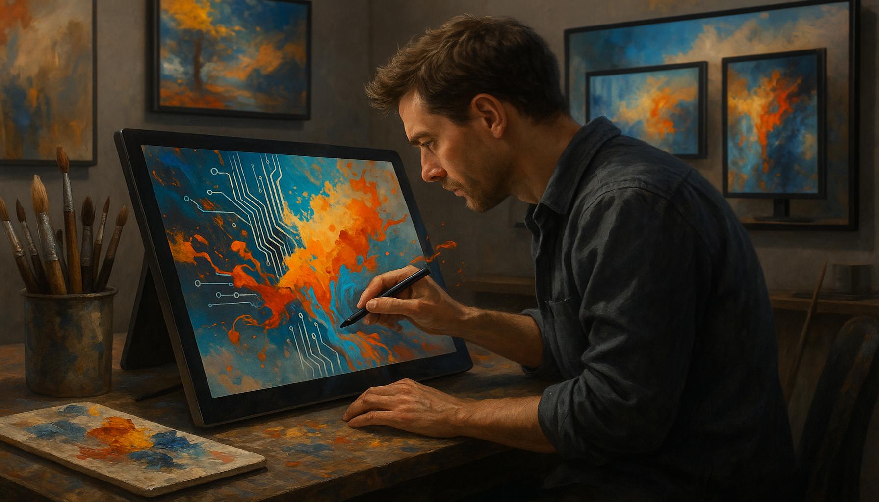 Exploring the Intersection of Technology and Painting: Digital Art in the Modern Age